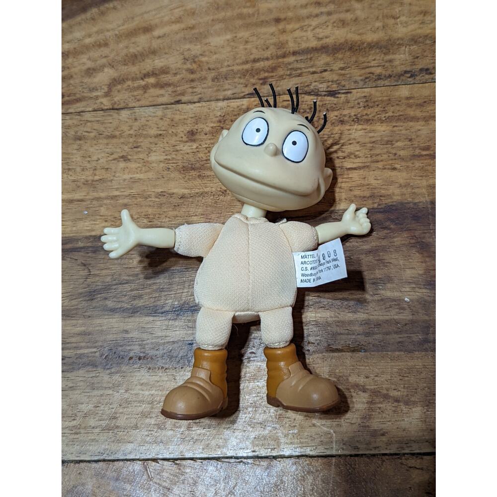 ** VINTAGE ** Nickelodeon Rugrats Collectible Tommy Pickles Baby Boy 4" Doll